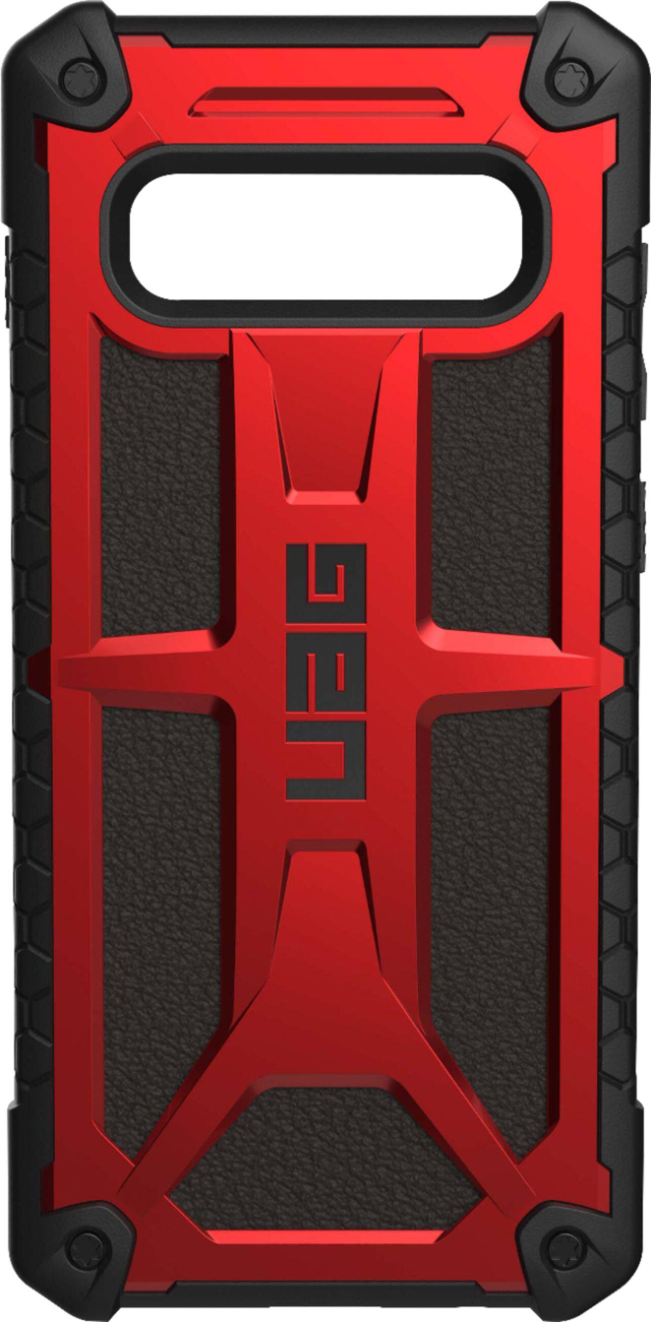Alt View 1. UAG - Monarch Series Case for Samsung Galaxy S10+ - Crimson Red.