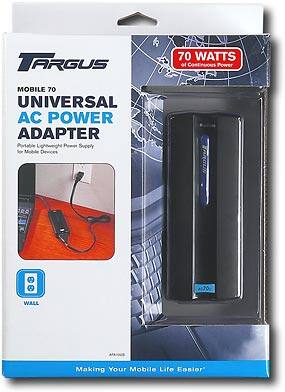 Front Standard. Targus - Universal AC Notebook Power Adapter.