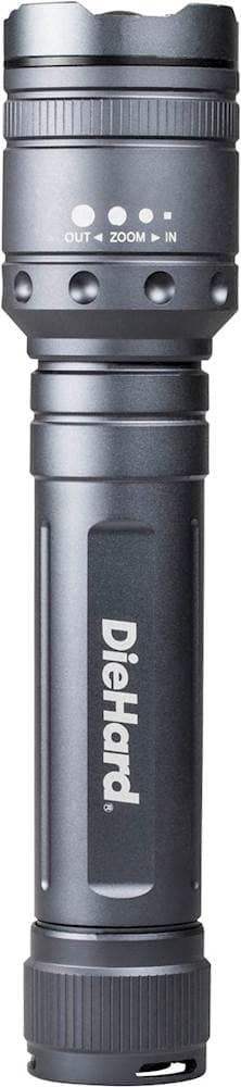 Front. DieHard - 2400-Lumen Flashlight - Gray.