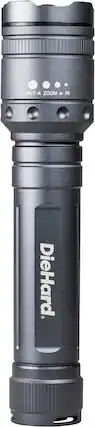Front. DieHard - 2400-Lumen Flashlight - Gray.