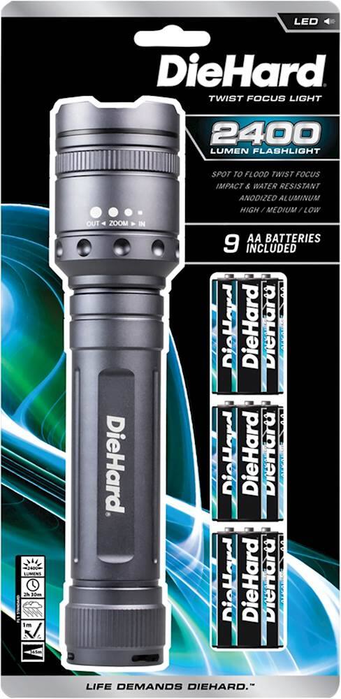 Alt View 12. DieHard - 2400-Lumen Flashlight - Gray.