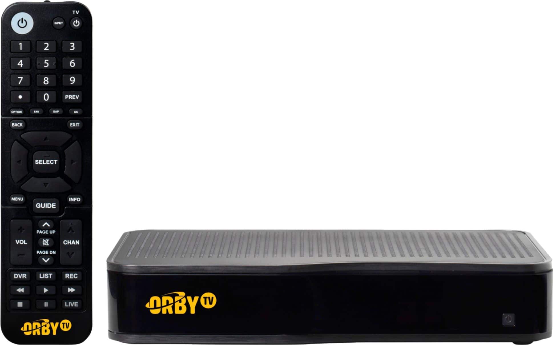 Front. Orby TV - Satellite DVR Receiver.