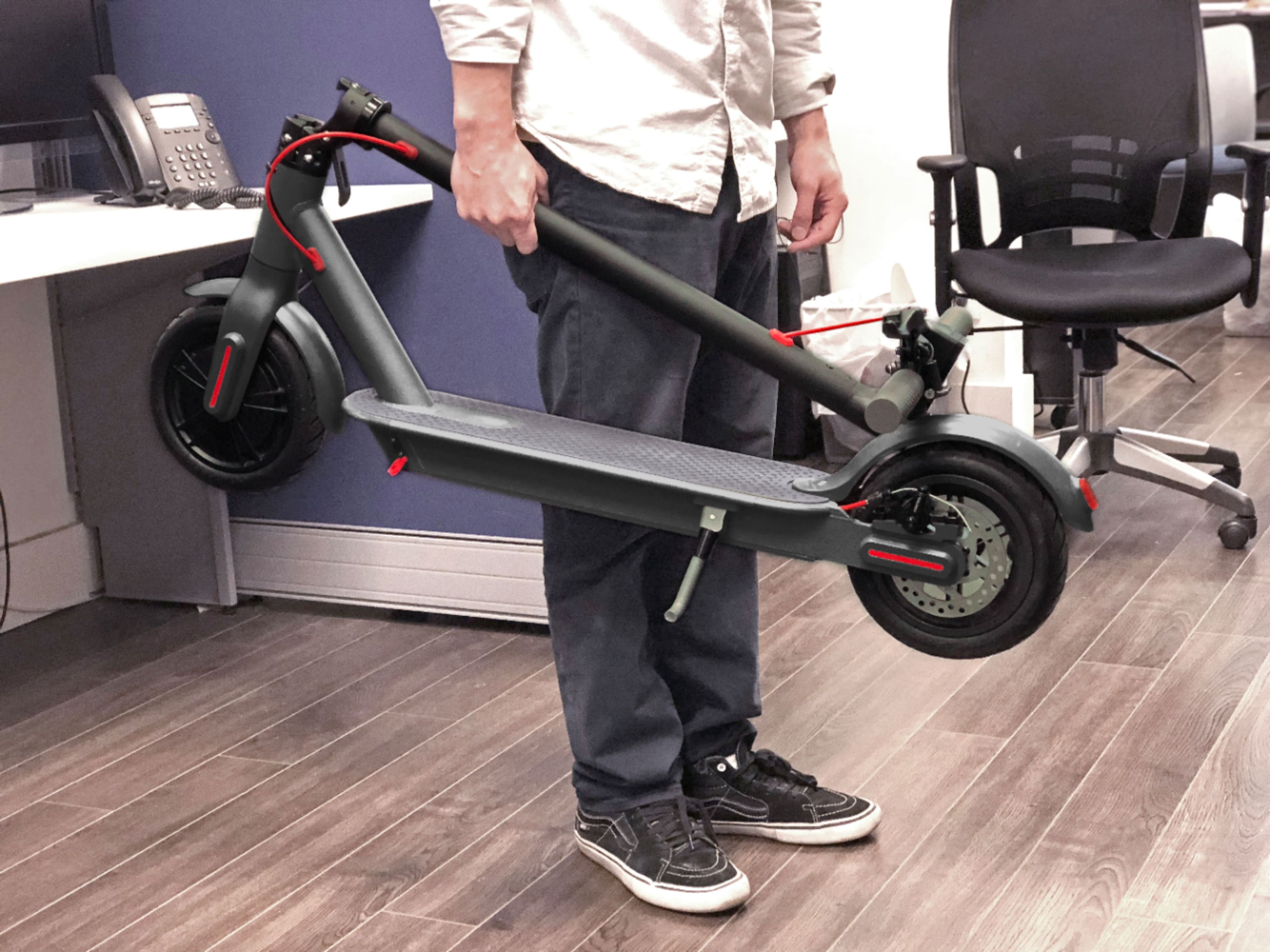 Alt View 23. Hover-1 - Journey Foldable Electric Scooter w/16 mi Max Operating Range & 14 mph Max Speed - Black.