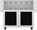 Angle. Hestan - Double-Door Tower Cart for 30" Gas Grills - Stealth.