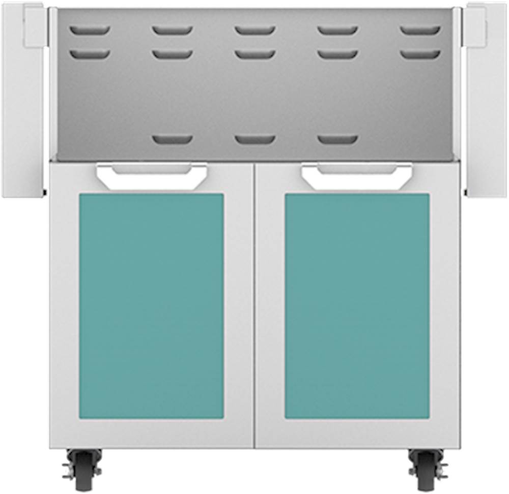 Angle View: Hestan - Double-Door Tower Cart for 30" Gas Grills - Bora Bora