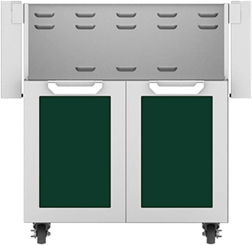 Angle. Hestan - Double-Door Tower Cart for 30" Gas Grills - Grove.
