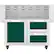 Angle. Hestan - Double Drawer and Door Tower Cart for 36" Gas Grills - Grove.