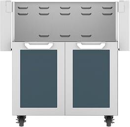Hestan - Double-Door Tower Cart for 30" Gas Grills - Pacific Fog