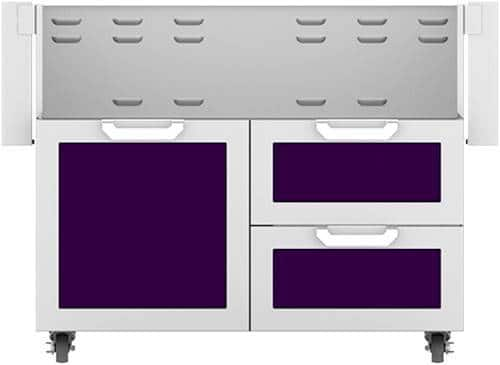 Angle View: Hestan - Double Drawer and Door Tower Cart for 42" Gas Grills - Lush