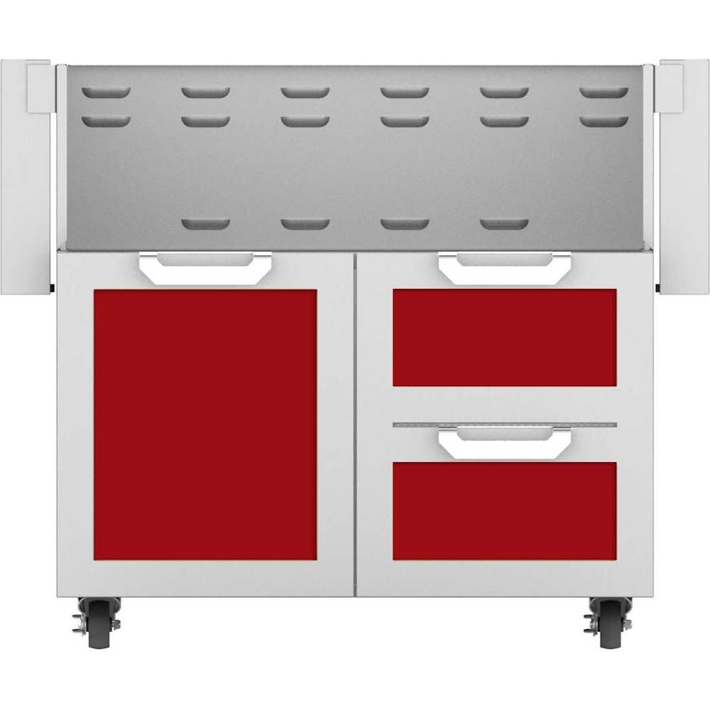 Angle View: Hestan - Double Drawer and Door Tower Cart for 36" Gas Grills - Matador