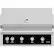 Angle. Hestan - G_BR Series 42" Built-In Gas Grill - Stealth.