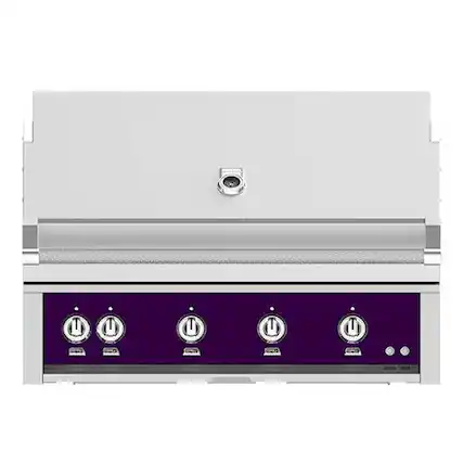 Angle. Hestan - G_BR Series 42" Built-In Gas Grill - Lush.