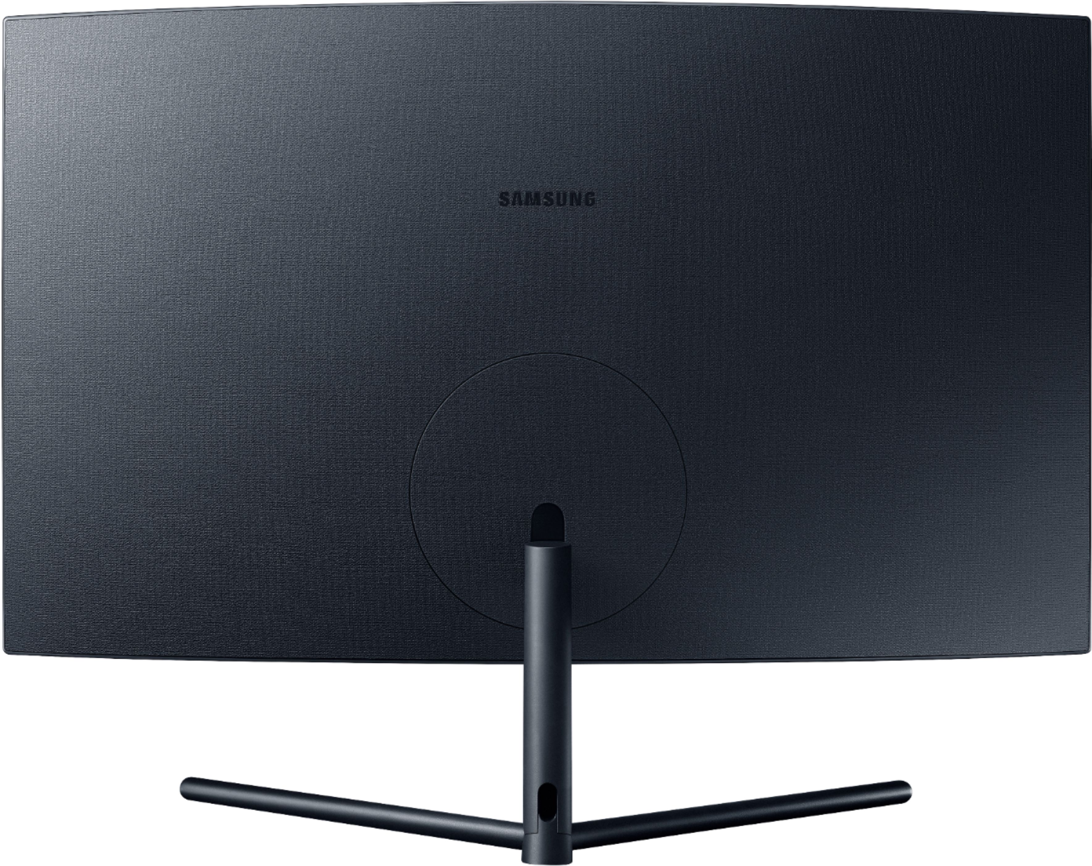 Back View: Samsung - S80A Series 27” UHD Monitor with HDR (HDMI, USB) - Black