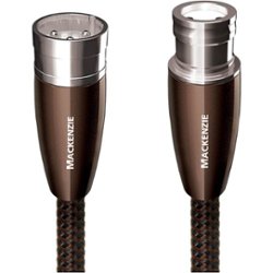 AudioQuest - Mackenzie 1.64' XLR Cable - Black/Brown Braid - Front_Zoom