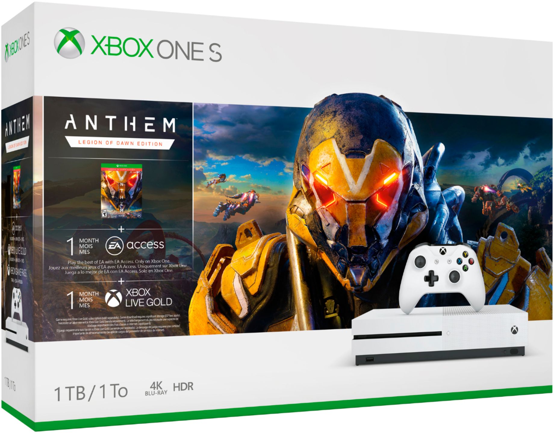 Microsoft Xbox One S Special Edition Bundle 500GB Deep Blue BRAND NEW  SEALED! 889842137224