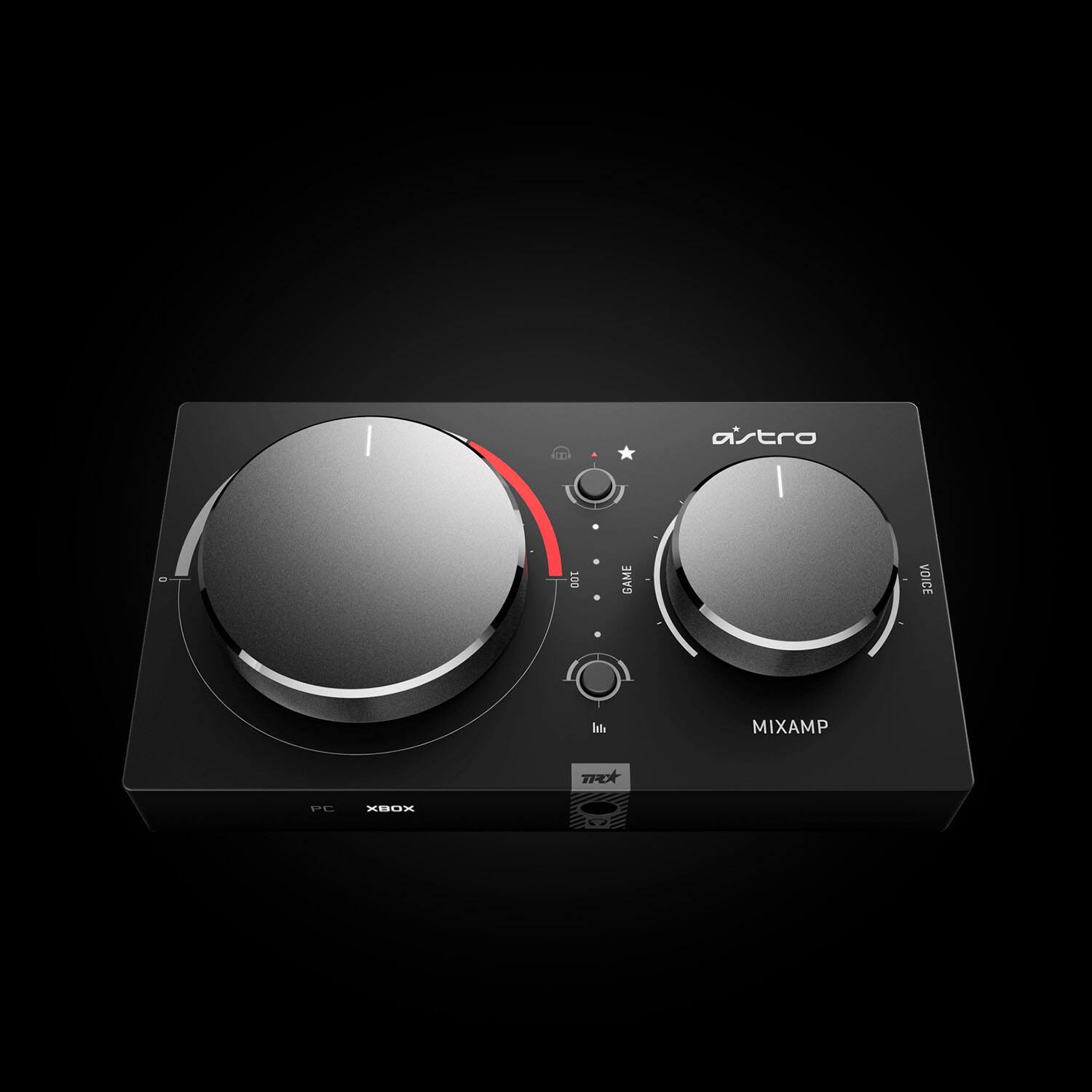 The text on the image reads "astro 100 SAME VOICE lth MIXAMP PC XBOX."