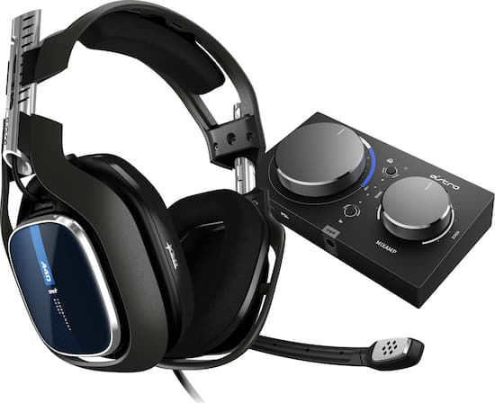 Astro Gaming A40 TR Stereo Gaming Headset for PlayStation 5, PlayStation PC with MixAmp Pro TR Controller Blue/Black 939-001660 - Best Buy