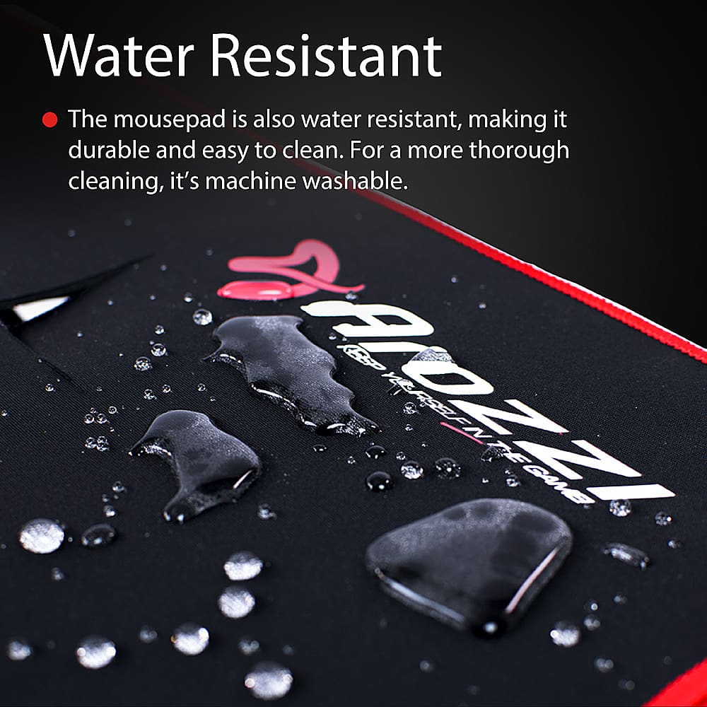 Alt View 14. Arozzi - Arena Ultrawide Curved Gaming Desk - White with Black/Red Accents.