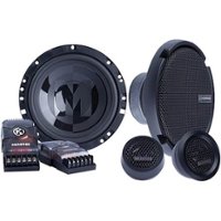 Memphis Car Audio - 6.5" 2-Way Car Speakers with Polypropylene Cones (Pair) - Black - Front_Zoom
