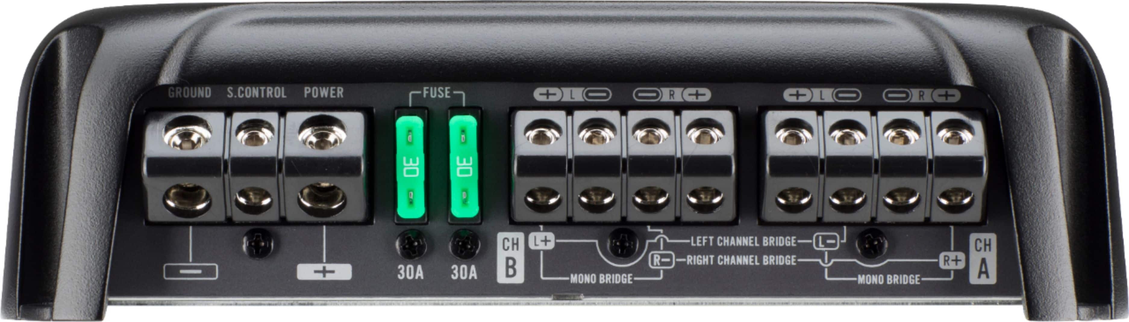 Back. Pioneer - 4-Channel Class D Amplifier - Black.