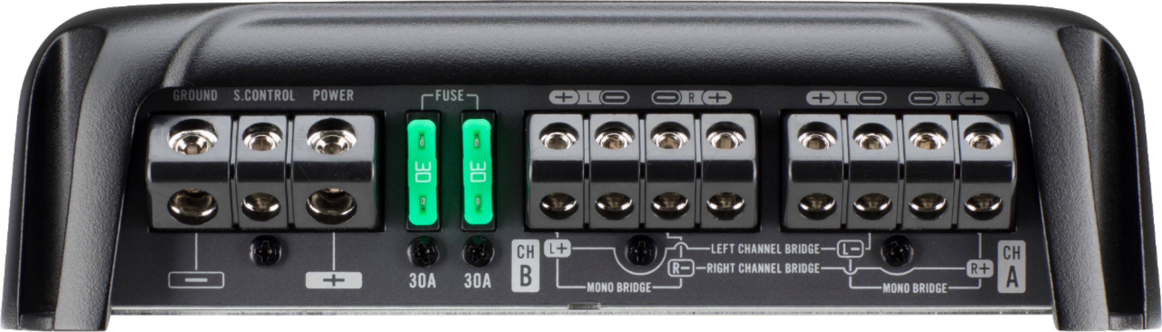 Back. Pioneer - 4-Channel Class D Amplifier - Black.