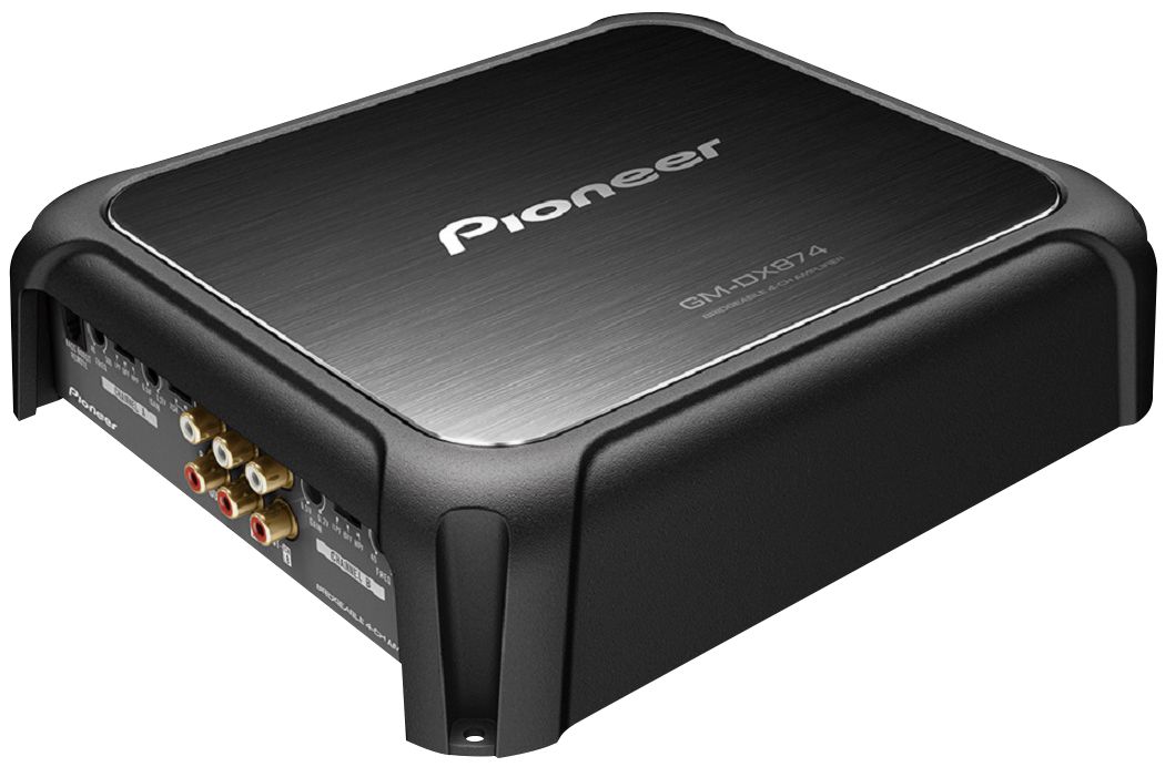 Angle View: Pioneer - 4-Channel Class D Amplifier - Black