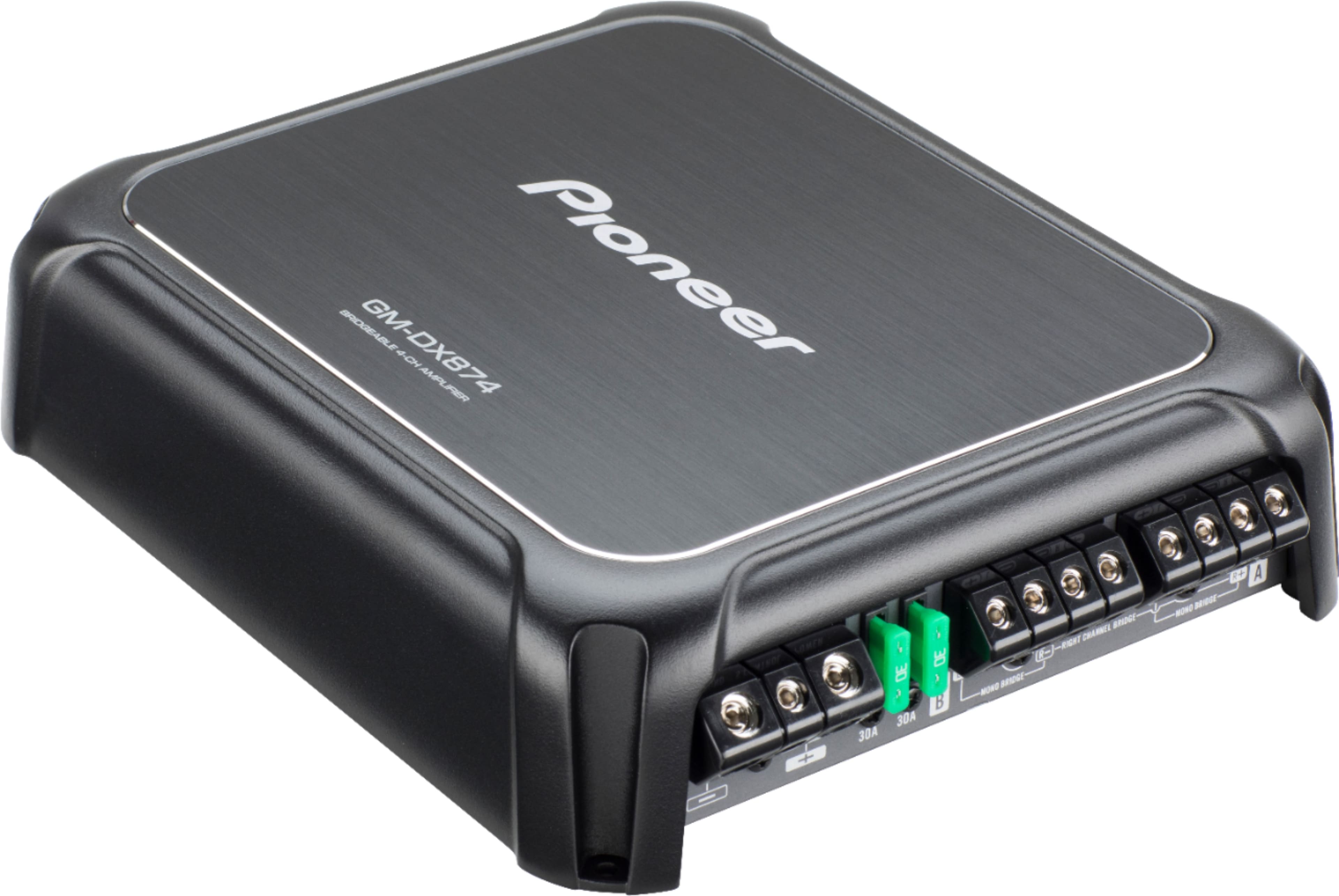 Left. Pioneer - 4-Channel Class D Amplifier - Black.