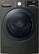 Front. LG - 4.5 Cu. Ft. High-Efficiency Stackable Smart Front Load Washer with Steam and TurboWash 360 Technology - Black Steel.