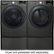 Alt View 11. LG - 4.5 Cu. Ft. High-Efficiency Stackable Smart Front Load Washer with Steam and TurboWash 360 Technology - Black Steel.