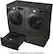 Alt View 16. LG - 4.5 Cu. Ft. High-Efficiency Stackable Smart Front Load Washer with Steam and TurboWash 360 Technology - Black Steel.