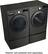 Alt View 12. LG - 7.4 Cu. Ft. Stackable Smart Electric Dryer with Steam and Sensor Dry - Black Steel.