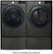 Alt View 11. LG - 7.4 Cu. Ft. Stackable Smart Gas Dryer with Steam and Sensor Dry - Black Steel.