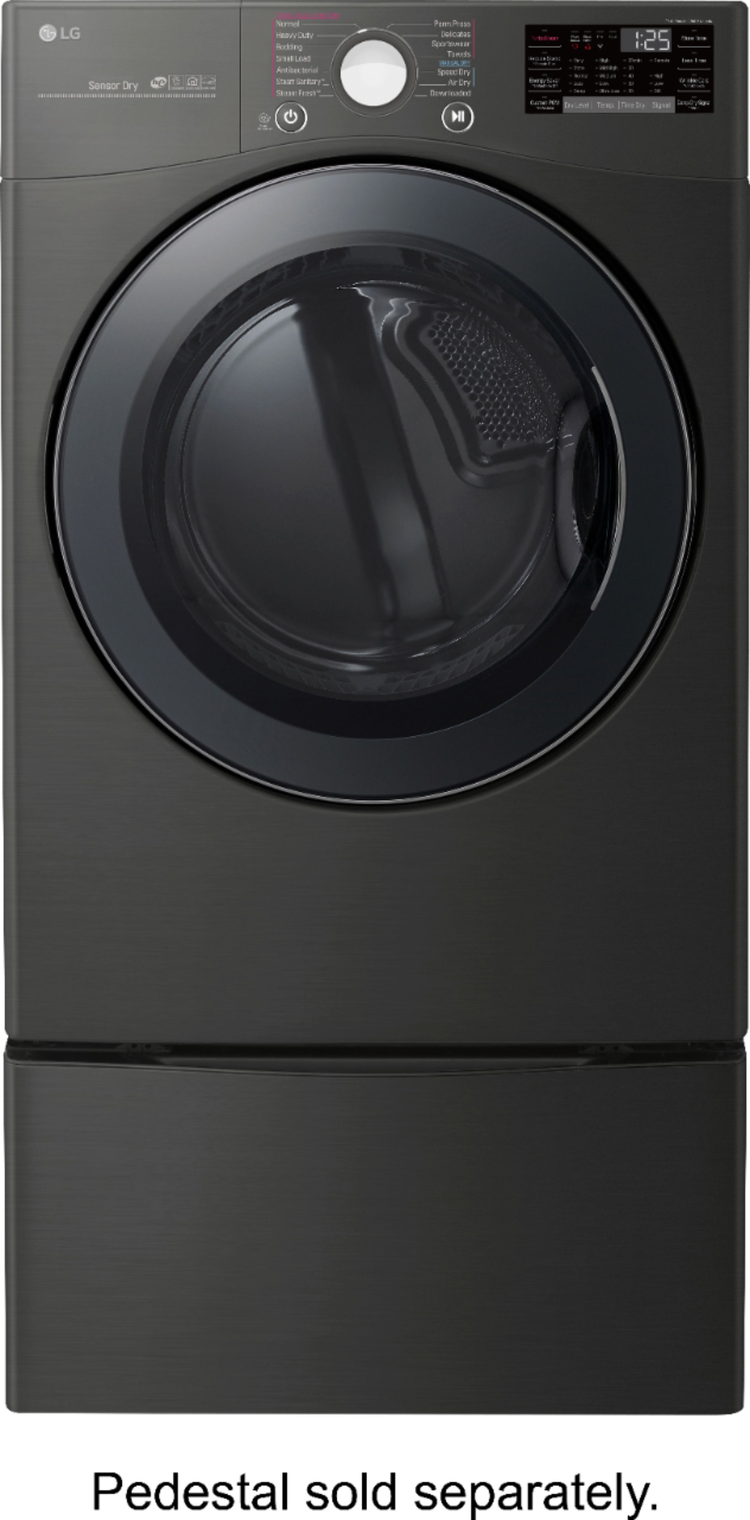 Left View: Maytag - 7.4 Cu. Ft. 9-Cycle Gas Dryer - Metallic slate