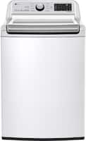 LG - 5.0 Cu. Ft. 8-Cycle Top-Loading Washer with 6Motion Technology - White - Front_Zoom