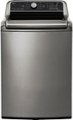 Front Zoom. LG - 5.0 Cu. Ft. High-Efficiency Smart Top-Load Washer with TurboWash3D Technology - Graphite steel.