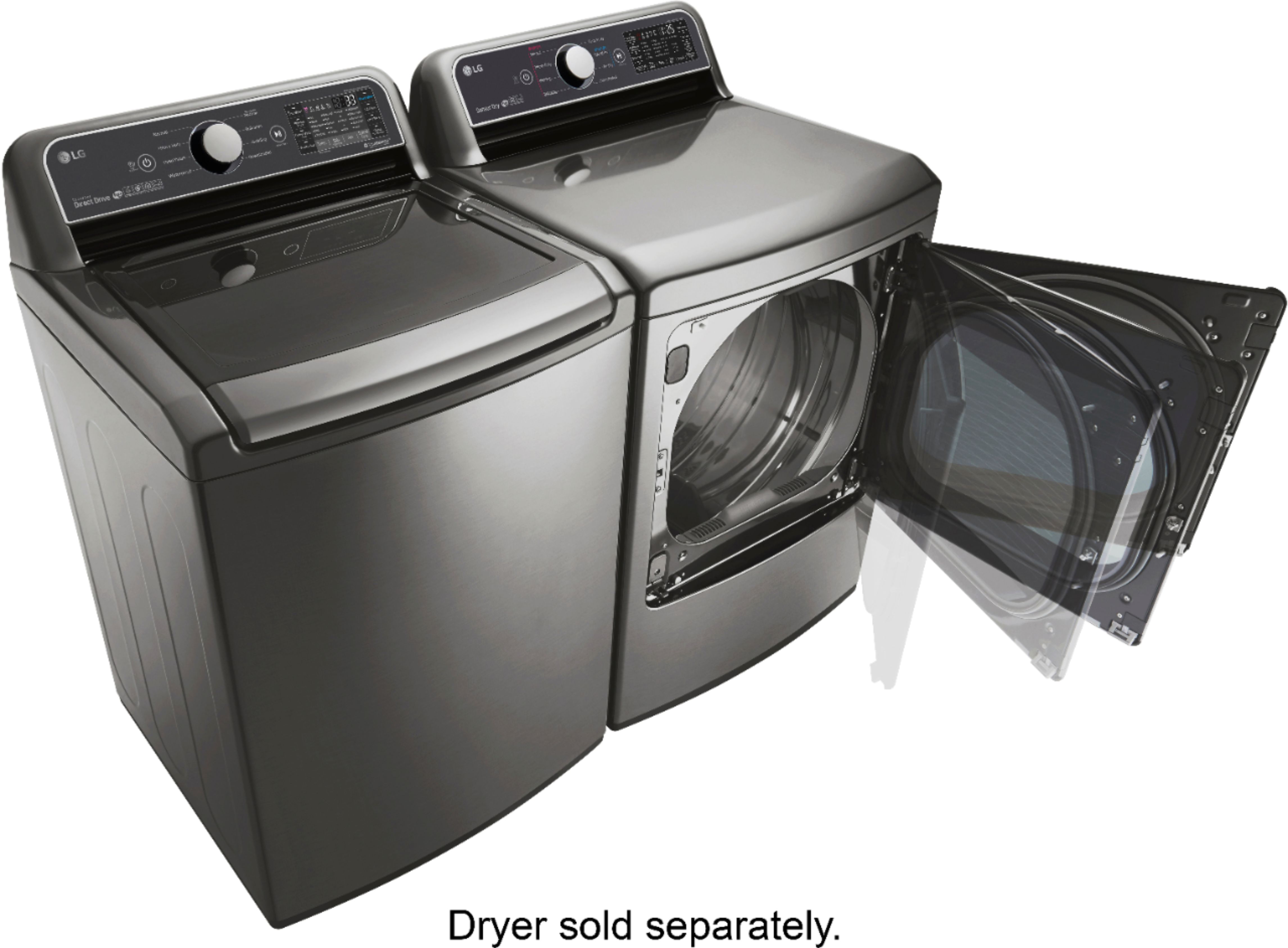 Customer Reviews: LG 5.0 Cu. Ft. High-Efficiency Smart Top Load Washer ...