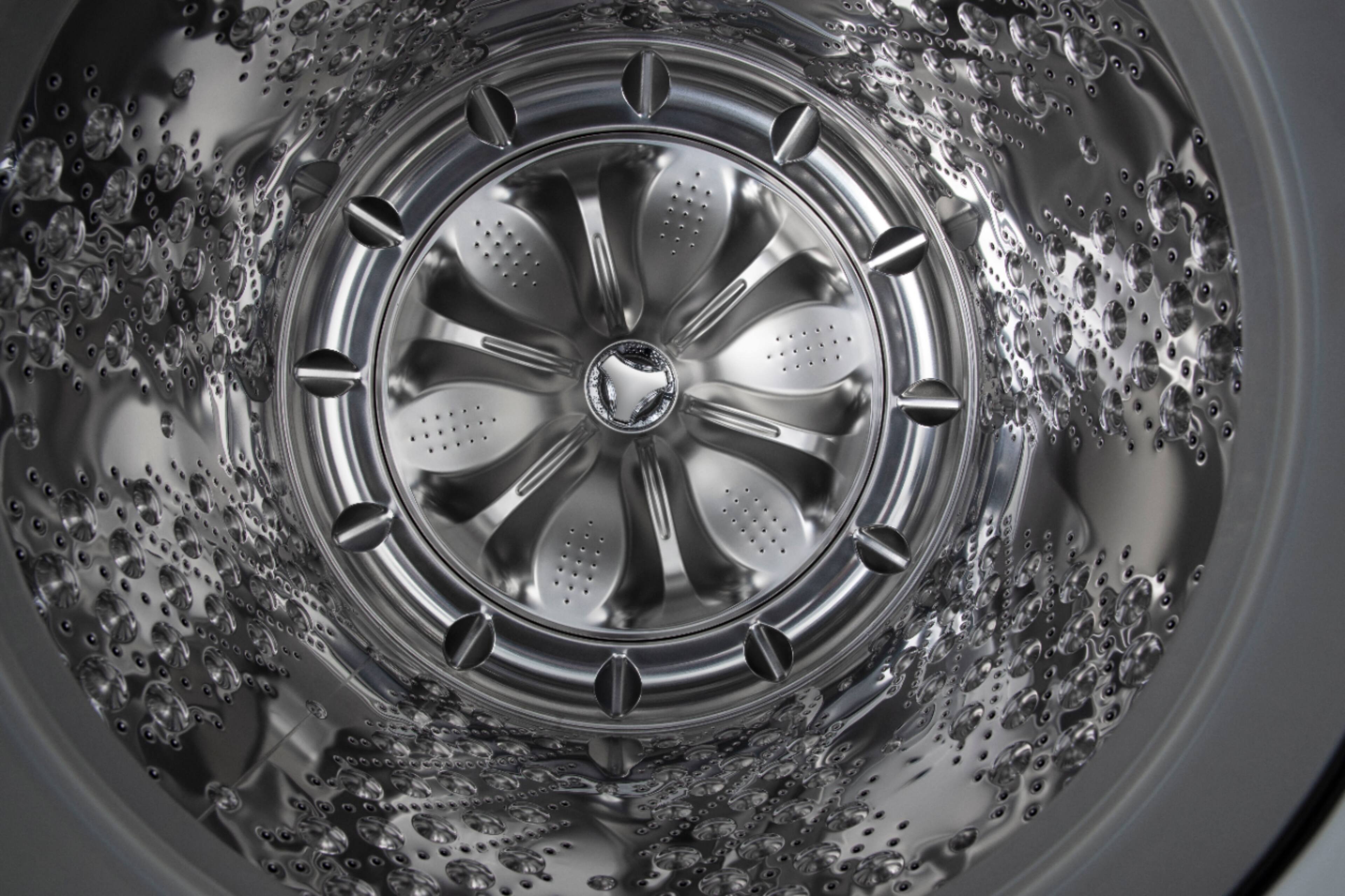 Alt View 2. LG - 5.0 Cu. Ft. High-Efficiency Smart Top Load Washer with TurboWash3D Technology - Graphite Steel.