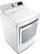 Angle. LG - 7.3 Cu. Ft. Smart Electric Dryer with Sensor Dry - White.