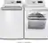 Alt View 17. LG - 7.3 Cu. Ft. Smart Electric Dryer with Sensor Dry - White.