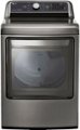 Front Zoom. LG - 7.3 Cu. Ft. Smart Electric Dryer with Sensor Dry - Graphite steel.
