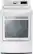 Front. LG - 7.3 Cu. Ft. Smart Gas Dryer with Sensor Dry - White.