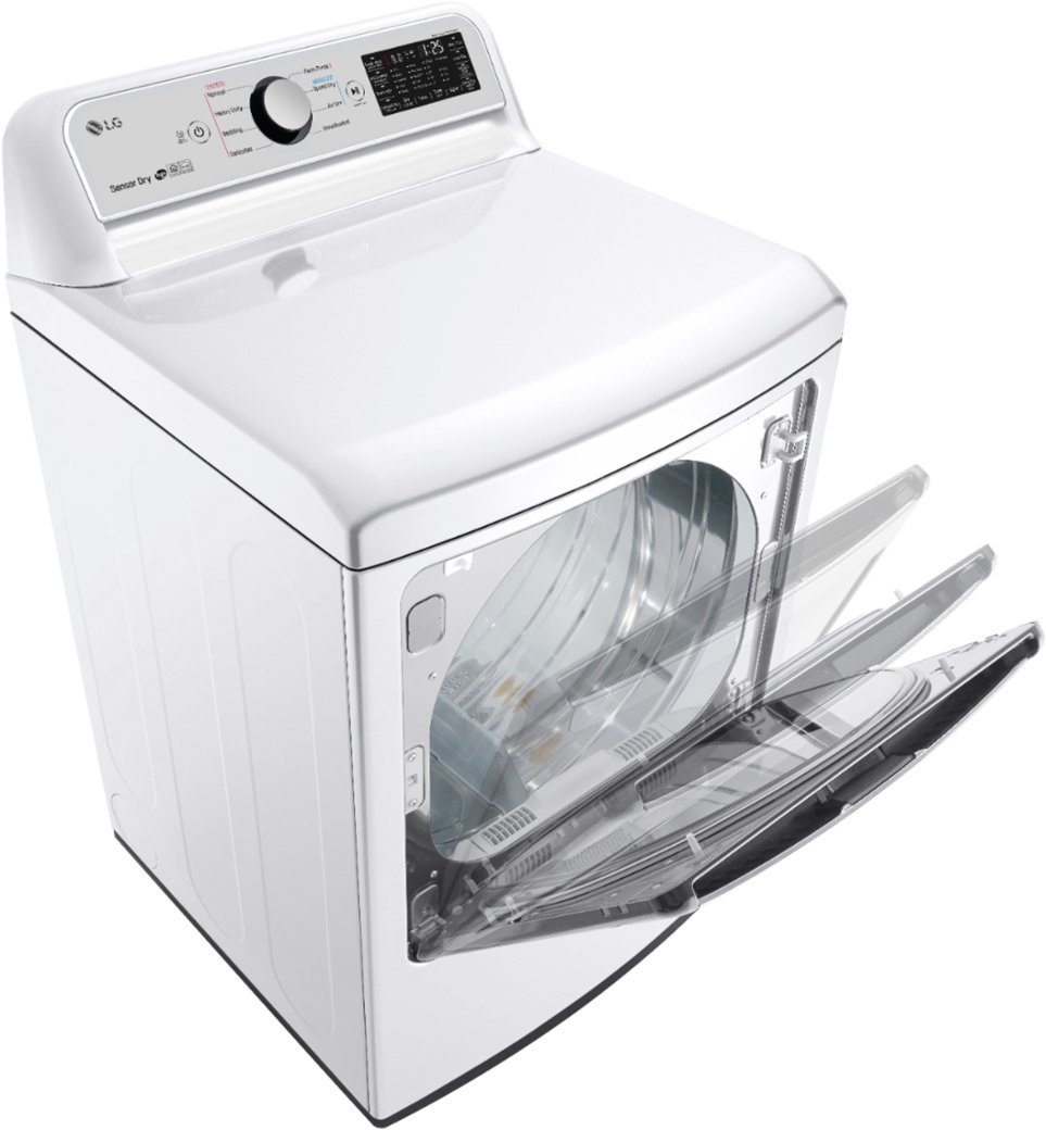Zoom in on Alt View Zoom 13. LG - 7.3 Cu. Ft. Smart Gas Dryer with Sensor Dry - White.