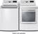 Alt View 15. LG - 7.3 Cu. Ft. Smart Gas Dryer with Sensor Dry - White.