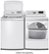 Alt View Zoom 16. LG - 7.3 Cu. Ft. Smart Gas Dryer with Sensor Dry - White.