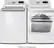 Alt View 17. LG - 7.3 Cu. Ft. Smart Gas Dryer with Sensor Dry - White.