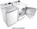 Alt View Zoom 21. LG - 7.3 Cu. Ft. Smart Gas Dryer with Sensor Dry - White.