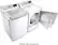 Alt View 21. LG - 7.3 Cu. Ft. Smart Gas Dryer with Sensor Dry - White.