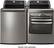 Alt View 17. LG - 7.3 Cu. Ft. Smart Gas Dryer with Sensor Dry - Graphite Steel.