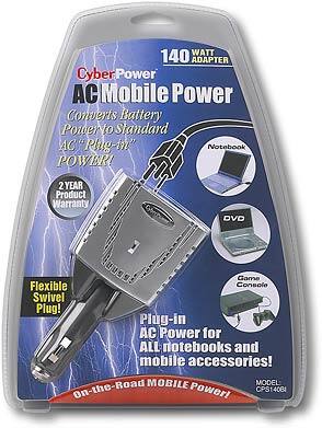 Front Standard. CyberPower - ACMobile Power Adapter.