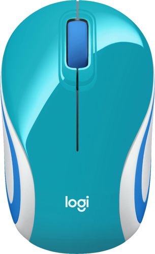  Logitech - M187 Wireless Optical Mouse - Teal